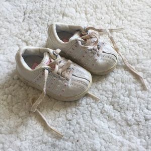 K-Swiss Infant Girls White Pink Sneakers 2